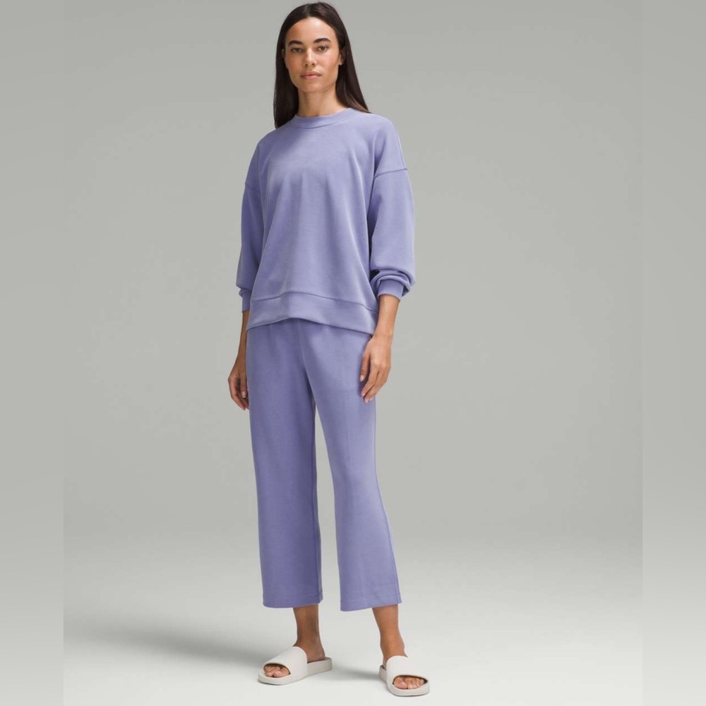 Lululemon Softstreme HR Straight-Leg Cropped Pant 24” Sz 12 Dark Lavender